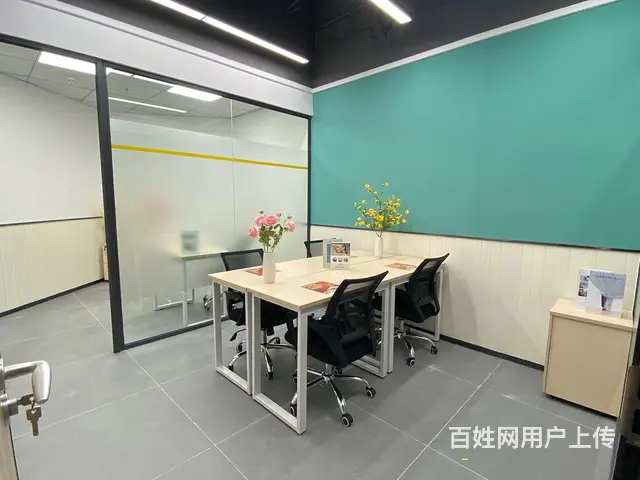 送免租期1个月，12人办公室人均367每月，包含物业网络家私 - 图片 3
