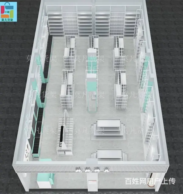 精品百货店货架工艺简单-莫凡货架生活用品货架 - 图片 2