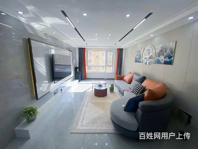 市政府亚澜湾电梯4楼两室等宽大通厅精装未住106平 - 图片 2
