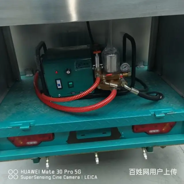 小型电动三轮高压清洗车物业学校水枪冲洗车 - 图片 3