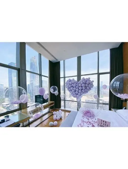揭阳生日布置 求婚布置房间 普宁气球布置酒店 - 图片 5