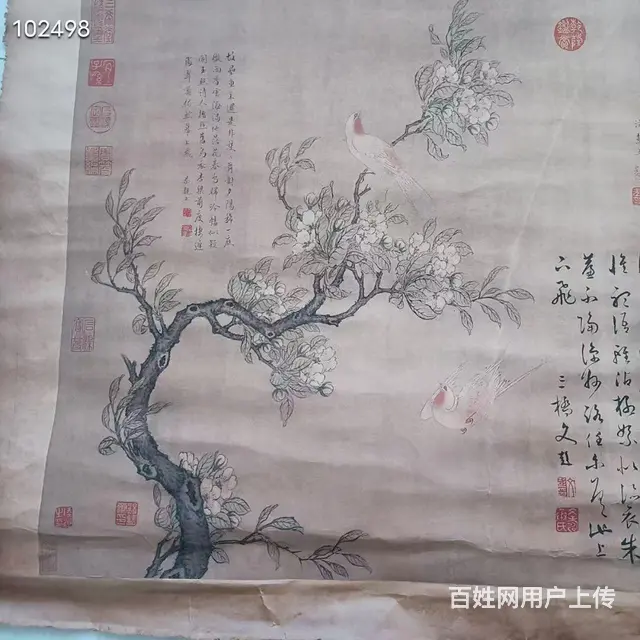 明代大家文徵明的画一幅，画工流畅精美，画心85/4 - 图片 4