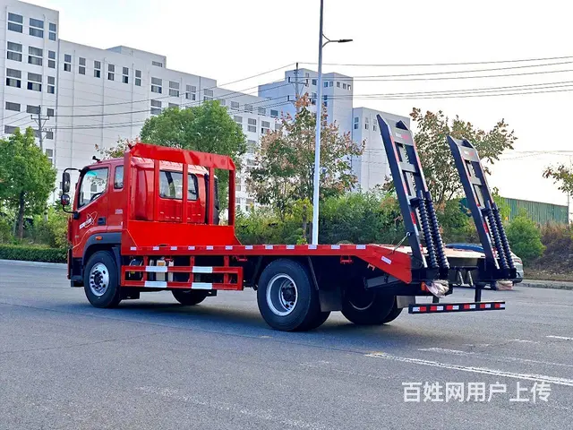 新款欧曼玉柴200单桥平板拖车厂家送车可分期包上户 - 图片 5