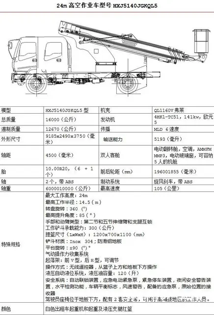 蓝牌路灯安装高空车价格报价 - 图片 12