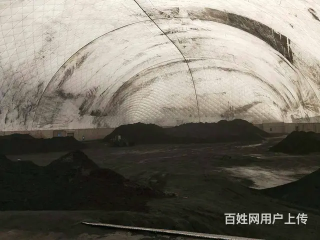 封闭煤场气膜 150米跨度环保气膜建筑 无梁无柱 - 图片 1