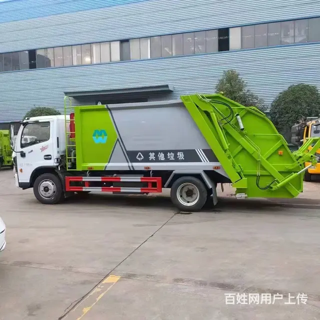 小区生活垃圾车在哪买 8方压缩式垃圾车多少钱 - 图片 2