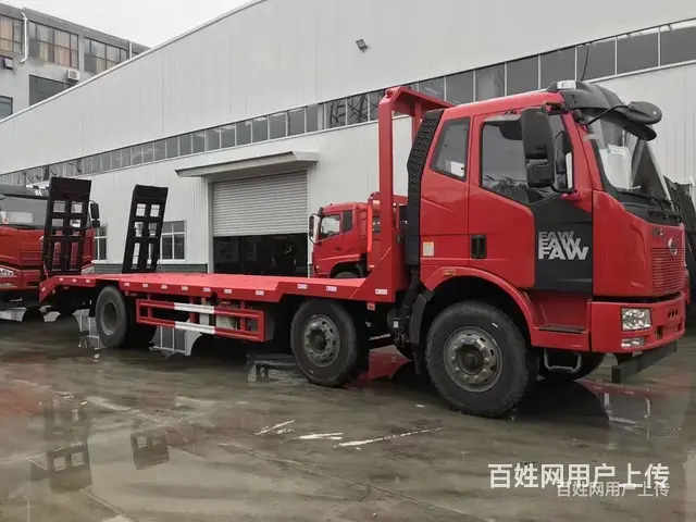 淮南解放三轴平板运输车8米5挖机拖车做分期利息多少 - 图片 6