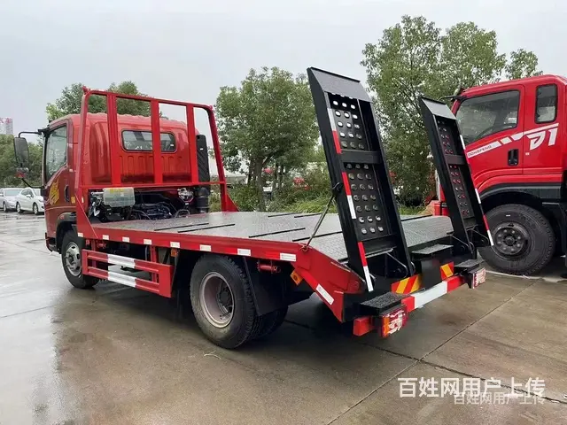 重汽豪曼小型挖机挖机拖板车 平板车 可加货箱 - 图片 6