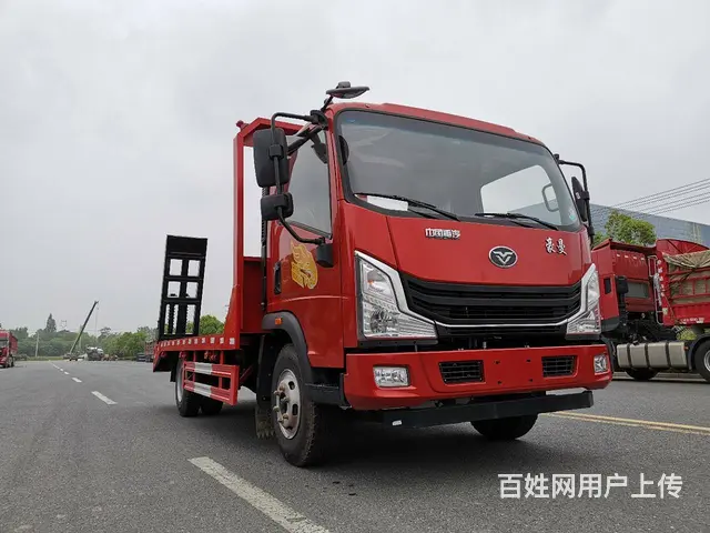 重汽豪曼单桥 拉120型135型挖机平板车 包送车 - 图片 1