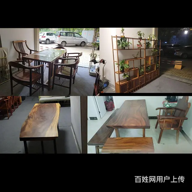 茶桌高端高级泡茶桌大板办公桌茶几展示博古货架办公桌 - 图片 1