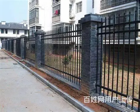锌钢围墙护栏 焊接式围墙栏杆 小区绿化铁艺护栏 - 图片 6
