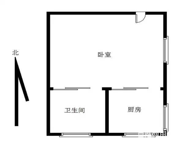 龙池生活区 西子公寓 单间 朝南 边套 配套全 拎包住 - 图片 5