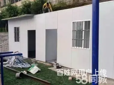 徐州夹芯板房防火岩棉夹芯板房安装 - 图片 1