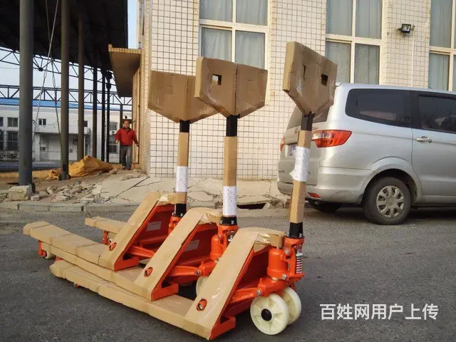 纸筒搬运车小铁牛电子秤地牛大前移叉车电动堆高车 - 图片 1