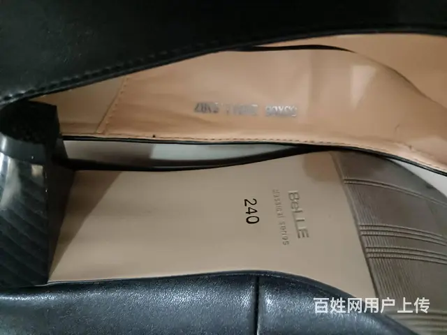 全新女士皮鞋高跟鞋黑色 - 图片 3