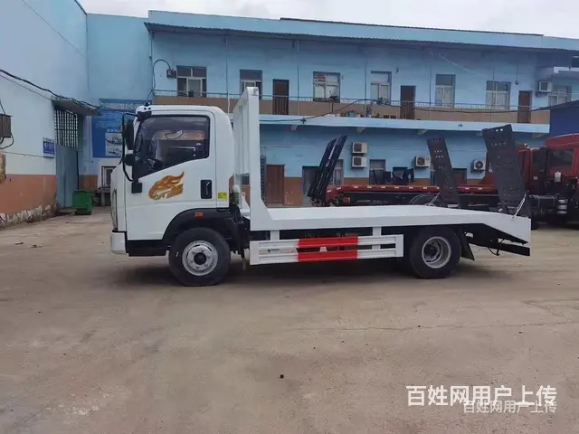 重汽豪曼单桥挖机平板车 拖板车 价格便宜 - 图片 6