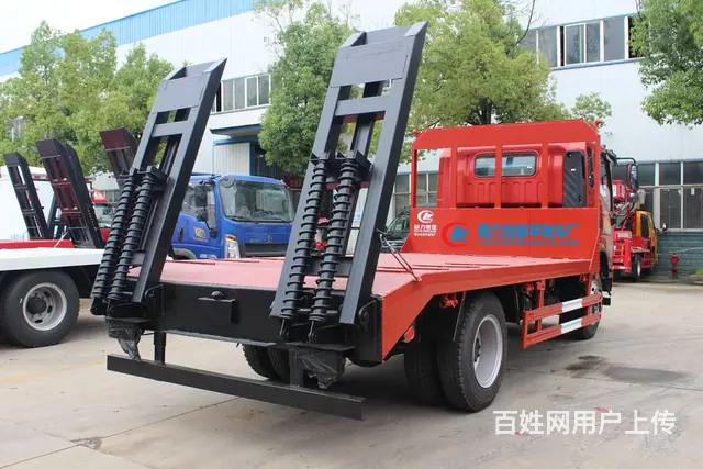 重汽豪曼单桥平板运输车 拉小挖机拖板车 现车包上牌 - 图片 11