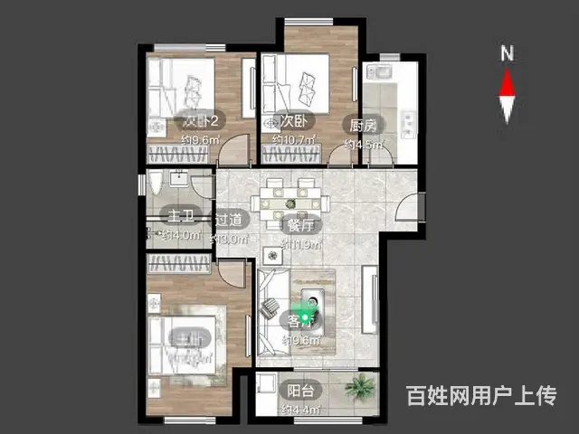 低于市场3000左右（装修的房子单价才1.7左右）看房方便。 - 图片 9