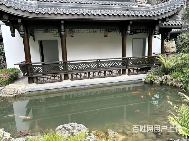 四川自贡中式四合院装修自家修建实木门 - 图片 1