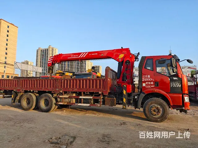解放后八轮三一14吨二手随车吊 车况好价格便宜 - 图片 2