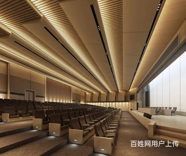 合肥大型多功能报告厅装修，打造美观实用商务空间设计 - 图片 2
