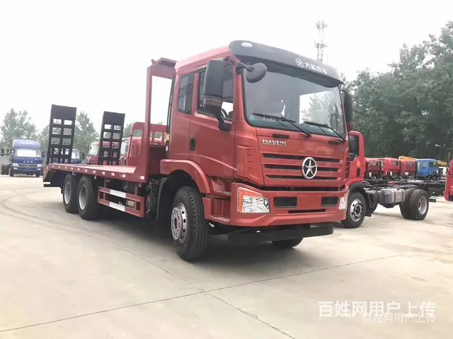 国六湖北大运后八轮平板拖车 平板运输车 货到付款 - 图片 3