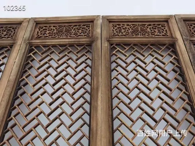 解放时期大户人家用的香樟木屏风一套 - 图片 4