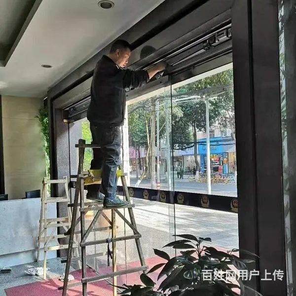 青白江区感应玻璃自动门，青白江区感应快速门，青白江区好的感应 - 图片 9