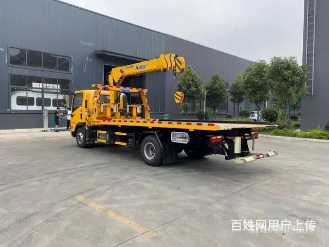 一拖二4吨吊机清障拖车带吊 哪个厂家好 - 图片 5