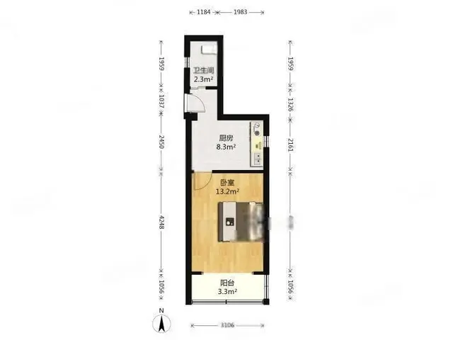 自己的房子 多套单身公寓  随时看房 拎包入住停车方便 - 图片 12