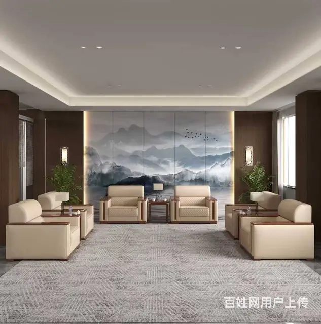 洽谈桌休闲奶茶咖啡一桌四椅接待桌钢架桌员工桌前台 - 图片 12