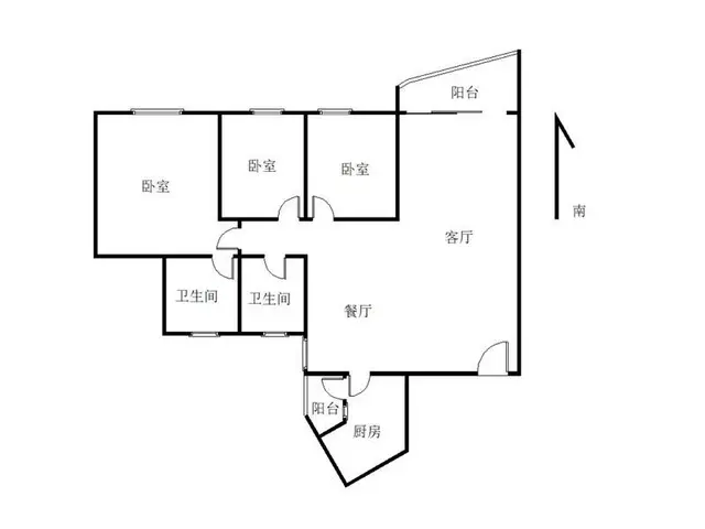 银厦广场 3室2厅114.06m?普通装修 - 图片 9