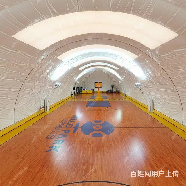 充气膜结构体育馆，气膜篮球馆造价，膜结构工程施工 - 图片 5
