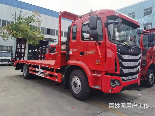 江淮单桥拉挖机专用平板拖车 厂家报价 - 图片 3