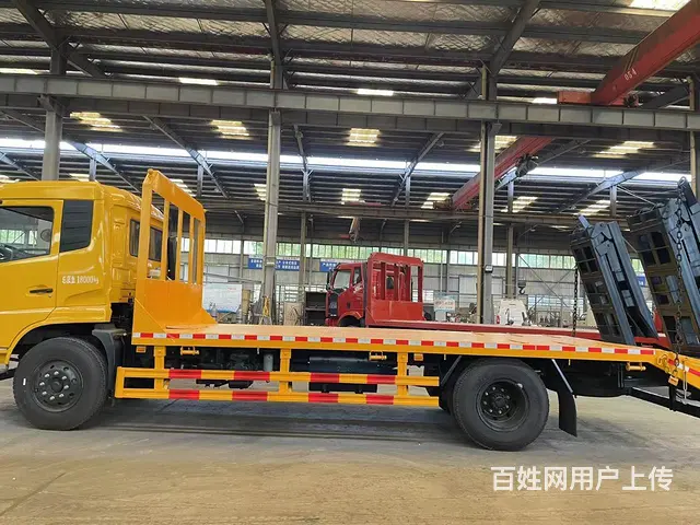 东风天锦6米8单桥平板运输车 150挖机拖车可分期 - 图片 9