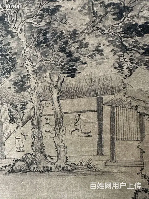 文征明 纸本 画心尺寸46x52 - 图片 7