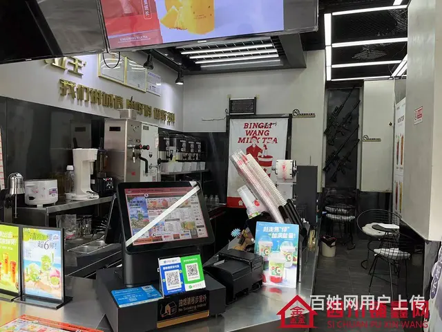 （四川铺鑫网）巴州区蓝湾国际36平奶茶店转让 - 图片 2