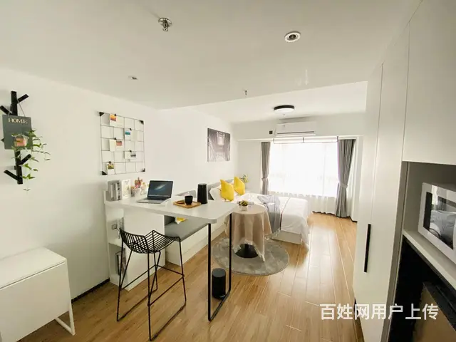 【搞定了！】城家铱工场公寓一居室大床、双床可做饭新房首租 - 图片 1