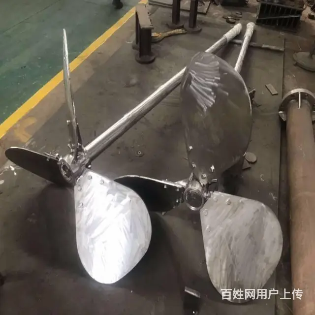 三窄叶整体板式螺旋桨搅拌器 制作精良  山东柏嘉润 - 图片 2