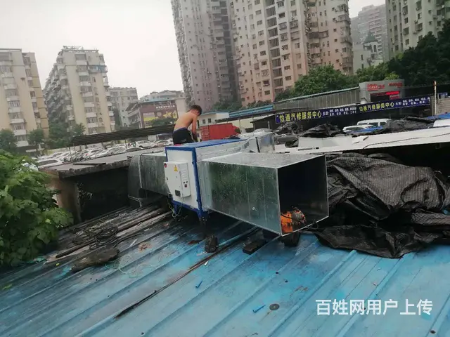 香洲油烟管道厨房抽油烟风机净化器安装烧烤排烟系统 - 图片 2