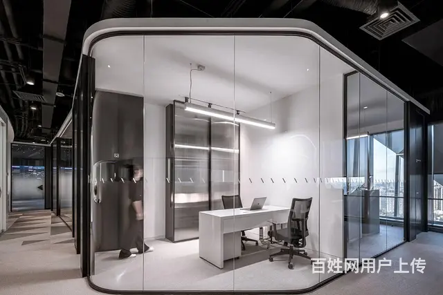 淄博现代简约办公楼办公空间装修设计 - 图片 7