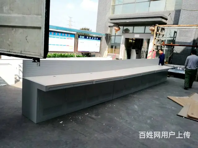 监控操作台单联双联三联四联指挥中心控制台调度台不锈 - 图片 10