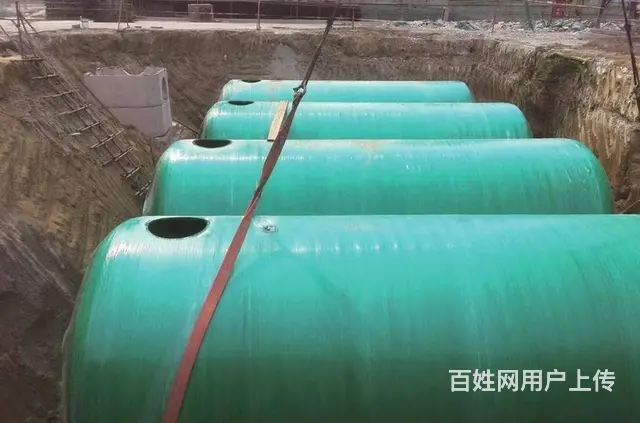 兰州玻璃钢缠绕化粪池隔油池蓄水池沉淀池消防池水罐 - 图片 2