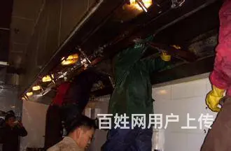 昆山市巴城商场油烟管道清洗 学校单位食堂油烟机清洗 - 图片 2