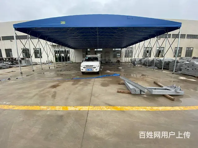 长沙移动推拉棚活动帐篷大型工地棚遮阳棚遮雨棚电动棚 - 图片 7