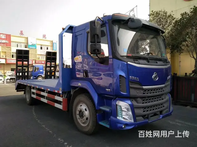 厂家直销东风柳汽拖板车 拖15吨挖机平板拖车可按揭 - 图片 4
