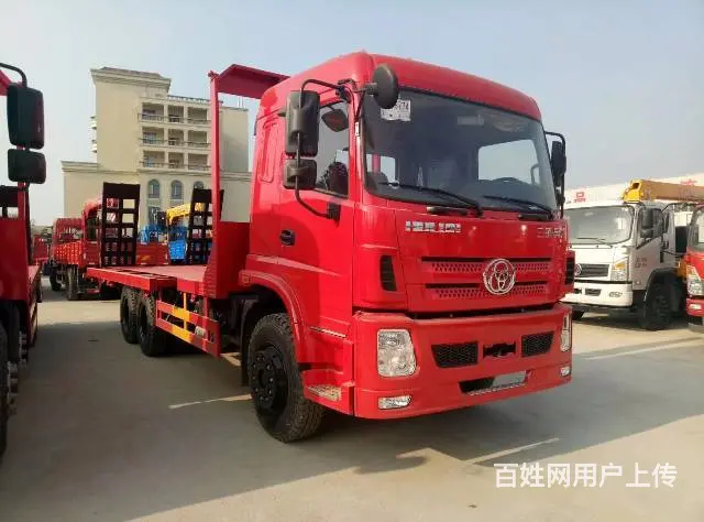 拉挖机的蓝牌平板车后八轮平板前四后八平板车 - 图片 6