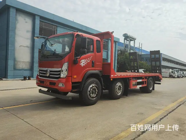 国六新款便宜实用的重汽王牌小三轴平板车生产厂家报价 - 图片 9