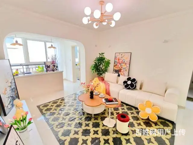 双城门2室1厅精装奶油风电梯房 拎包住 中介勿扰 - 图片 1