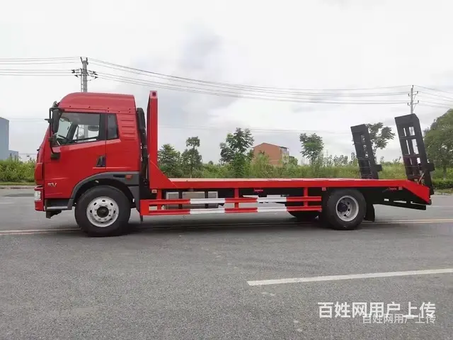 板长6.8米轴距5250拖板车 挖机平板车 耐用持久 - 图片 5
